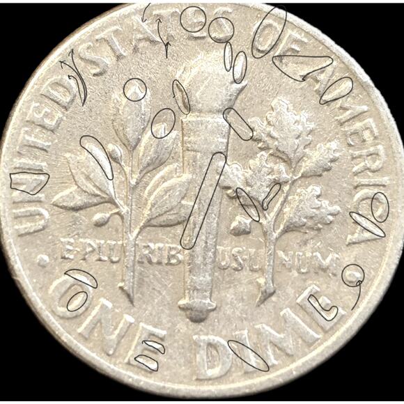 READ 1969-D/D 10C RPM FS-501 Roosevelt Dime Double Ear In COD We Trust Errors - Picture 10 of 10